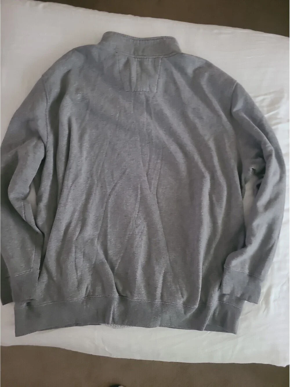 Nautica 3XL Collared Pullover 100% Cotton 1/4 Zip Sweat Shirt With Front Pockets